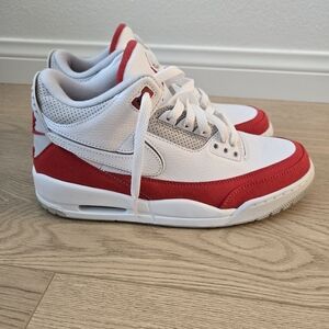 Jordan 3 - Tinker White And University Red